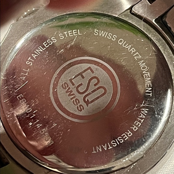 ESQ Men's Silver and Black Chronograph Watch - Picture 3 of 10